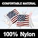 XObandanas American Flag Wristband USA Star Olympics Sweatband Men Women for Sport Tennis Basketball Fitness Exercise (Pack of 2)