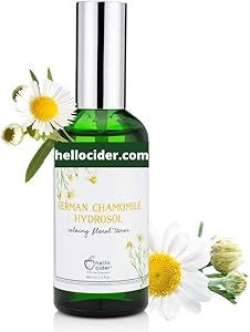 Chamomile HYDROSOL FACE Toner - Organic Floral Water to Hydrate, Calm & Sooth Sensitive Skin, Prevent Acnes, Restore pH . All Skin Types & Children. USA Made - Hello Cider