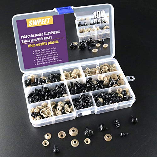 4 Swpeet+180Pcs+Assorted+Plastic+Safety