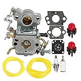 Milttor 545070601 Carburetor Primer Bulb Gaskets Fit Poulan P3314 Chainsaw P3314WS P3314WSA P3416 P3516PR P3818AV P4018 P4018AV P4018AV-BH P4018WM P4018WT P4018WTL Zama C1M-W26 Carb 530035589