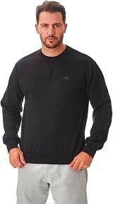 Iron Mountain Men’s Fleece Jumper Crew Neck Sweatshirt Black S view 2