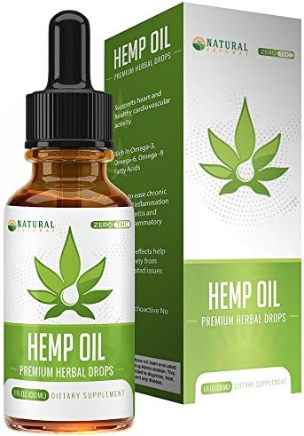 Hemp Oil for Pain Relief :: All-Natural :: Easy to Take Peppermint Flavor :: Supports Calming and Relaxation :: Rich in Omega 3 &amp; Omega 6 Fatty Acids :: 1oz Bottle :: Natural Pathway