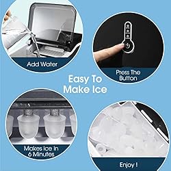 Countertop Ice Maker Machine, Up to 26 lbs of Ice