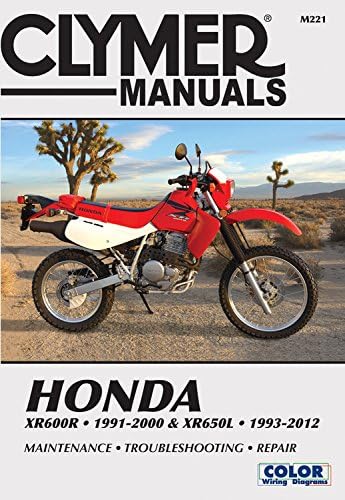 Honda XR600R 1991-2000 & XR650L 1993-2012: This manual does not cover XR650R models (Clymer Powersport)