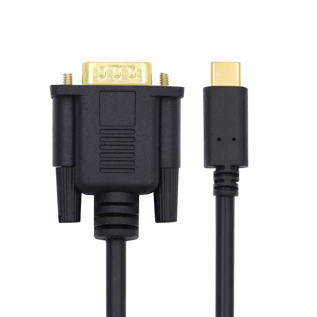 CY Type-C Video Cable USB 3.1 USB-C to VGA RGB Support 1080p 60hz Cable 1.8m for Monitor Laptop HDTV