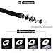 CLY USB Endoscope Waterproof Borescope Type-C Snake Inspection Camera 2.0 MP with 8 Adjustable LED Lights for Android Phone Tablet Device PC Laptop (Black)