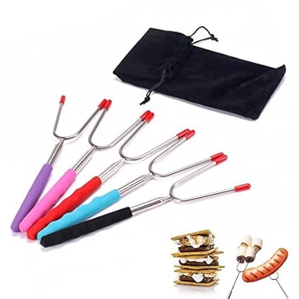 Hot Dog Camping Fireplace Marshmallow Roasting Sticks For Kids