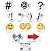 KitAbility Get Social 4 Inch Set for White Message Board Sidewalk Signs, Includes Emoji, Symbols, Additional Punctuation, and Arrows