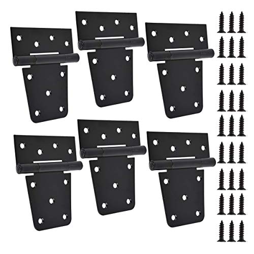 thumbnail image 2 of TAICHEUT 8-Pack Heavy Duty Gate Hinges - 3.5 Inch Barn Style With Screws 2 of 14