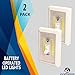 Promier Battery Operated Cordless LED Light Switch, Under Cabinet, Shelf, Baby Nursery, Hallways, Bedrooms, Closets, RV's, Batteries Included! (Pack of 2)