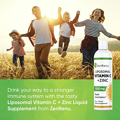 Zenrenu Liposomal Vitamin C Liquid for Adults & Kids Vitamin C and