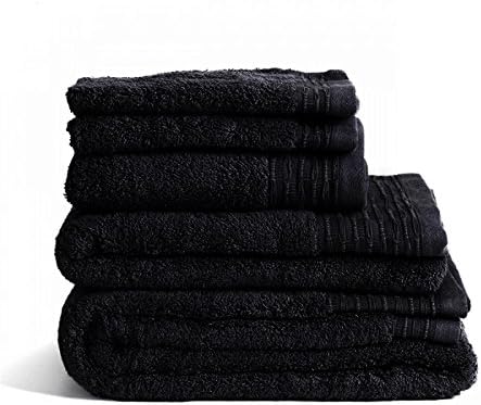 Jasmin Elinor SUPREME 600 GSM 100% EGYPTIAN COTTON HOTEL QUALITY TOWELS (Jumbo Bath Sheet, Black)