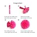 Konsait It's a Girl Decorations, It is a Girl Bunting Banners and Tissue Paper Flower Pom Poms Pink/White (12pcs) Party Decoration Accessory for Baby Shower Birthday Party Room Nursery Decoration