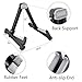 Guitar Stand, Ohuhu A Frame Portable Guitar Floor Stands Adjustable Light Weight Foldable Guitar Holder for Guitar, Bass, Violin, Ukulele, Banjo, Mandolin (Black) (1 - Pack)