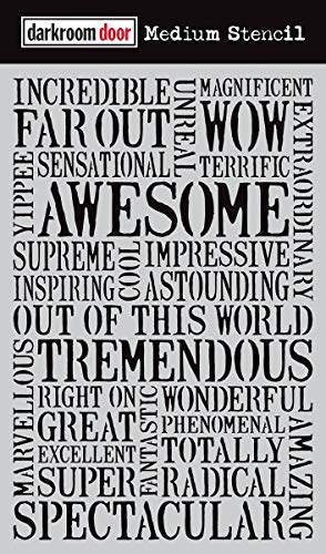 Darkroom Door Stencil 6"X9"-Awesome