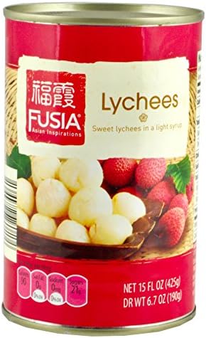 Fusia Sweet Lychees in a Light Sauce, 15 Fl. Oz. (6.7 Oz. Dry Weight)