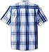 Wrangler Authentics mens Short Sleeve Classic Plaid shirt, Bright White, Large US