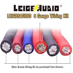 LEIGESAUDIO 8 Gauge Subwoofer Wiring Kit Ture 8 AWG