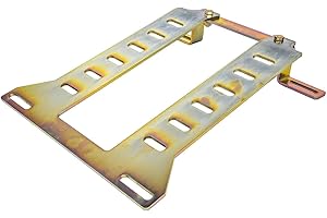 JEGS Steel Seat Mount | Fits 1979-2004 Ford Mustang | Made In USA | 3/16” Thick | Designed For Bottom Mount Seats | Can Be Used With Side Mount Seats With The Purchase Of Side Mount Seat Brackets