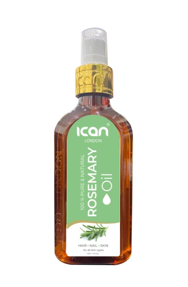 ICAN LONDON 100% PURE & NATURAL ROSEMARY OIL FOR HAIR, SKIN AND NAILS 150ML