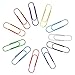 Hongfa 40 Pack 4 Inches Mega Large Paper Clips - 10 Colors 100mm Office Supply Accessories Cute Paper Needle Multicolor Bookmark