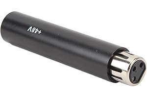In Line Microphone Pream, DM1 Active Inline Mic Preamp Mic Booster Preamplifier with 28dB Gain, Mic Activator