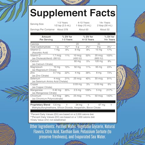 Nighttime Liquid Multimineral Sleep Supplement Sugar Free Calm