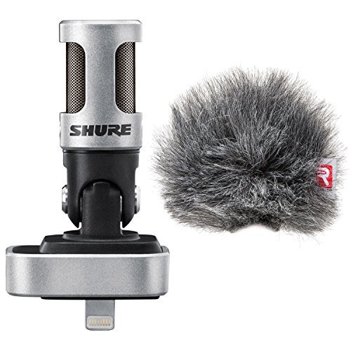 Shure MV88 iOS Digital Stereo Condenser Microphone w/ Rycote Windjammer