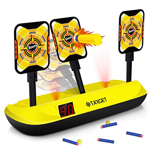 UWANTME Digital Targets for Shooting Compatible with Nerf Guns-Electronic Scoring Auto Reset 3 Targets for Kids - Thumbnail 6