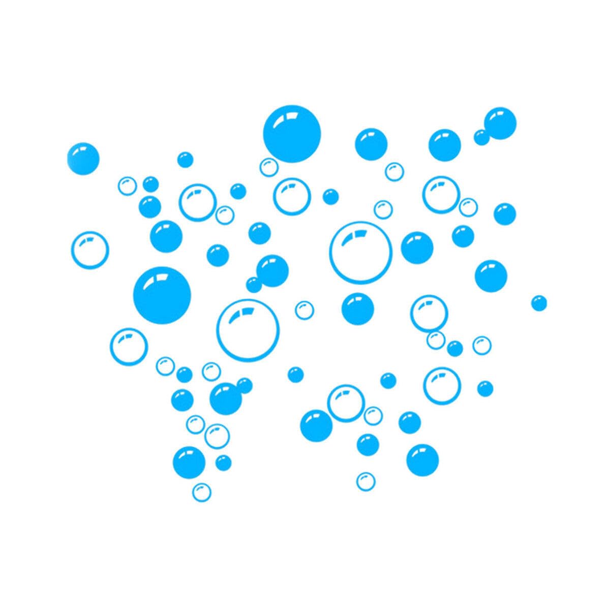 VORCOOL Bubble Wall Stickers Removable Wall Art Decals Decoration (Blue)