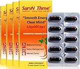 Fermented Korean Panax Ginseng LiquidCaps: Smooth Energy Clear Mind fm 13% Ginsenoside ILhwa Ginseng Extract......Pure Fully Balanced LiquidCaps...provides optimum Stress Management