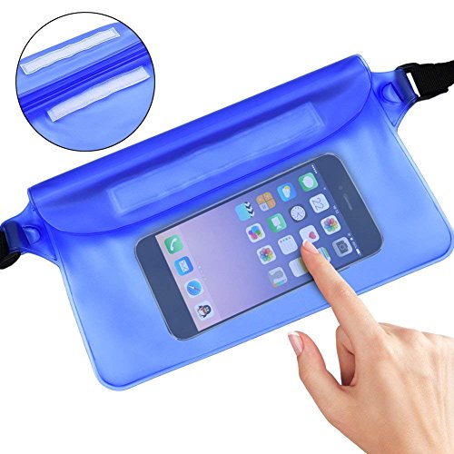 image for NKTM Waterproof Pouch Dry Bag Fanny Pack with Waist Strap Keep Your Ce