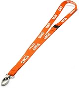 CKB LTD Orange Staff Lanyards Breakaway Safety Lanyard 100 Pack view 2