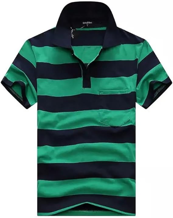 Amazon エフバイフォー F 4 メンズ ポロシャツ 半袖 Tシャツ ボーダー 柄 ゴルフ ポロ Poloシャツ ゴルフシャツ スポーツ カジュアル 縞 トップス 大きい サイズ Fmt034 ポロシャツ 通販