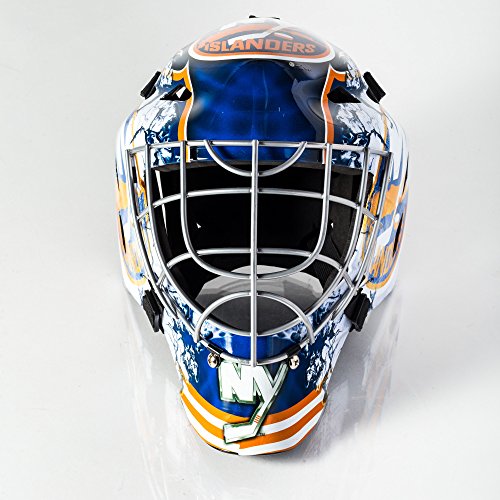 image for Franklin Sports New York Islanders NHL Hockey Goalie Face Mask - Goali