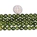 SHG 8mm Round Faceted Green Peridot Beads Natural Gemstone Agate Beads for Jewerly Making Beads Strand 15 inches Jewelry Making Beads Spacer Beads (8mm Faceted Green Peridot)
