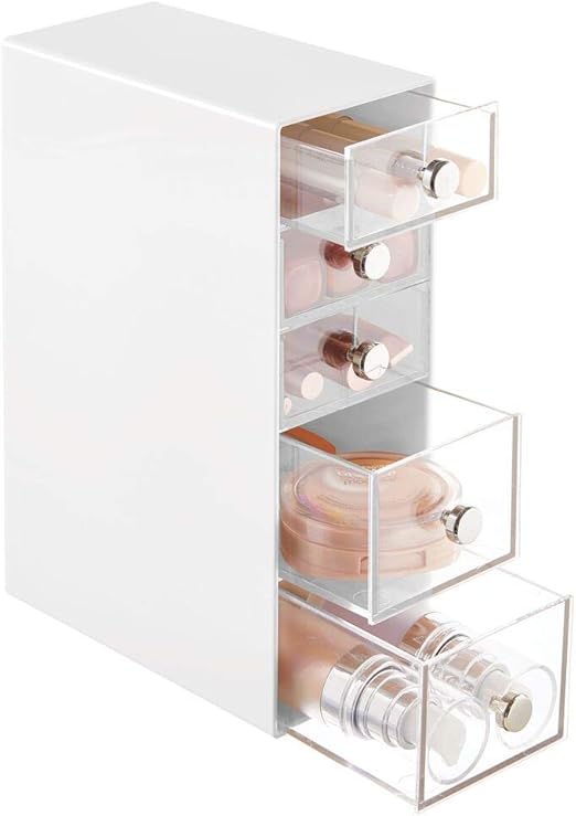 Amazon Com Mdesign Plastic Makeup Storage Organizer For Bathroom