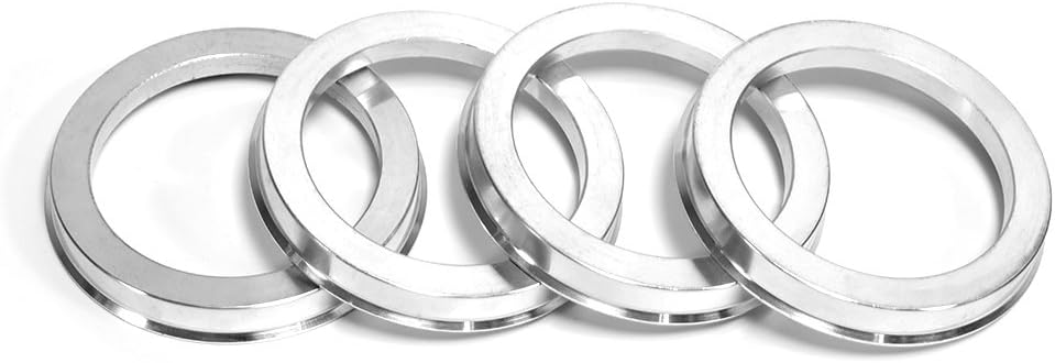 BLOXSPORT Hub Centric Rings 57.1 to 66.6 Forged Aluminum Alloy OD66.5mm to ID57.1mm for VW Audi