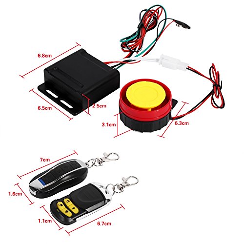 Motorcycle Security Kit Anti-theft Alarm System Remote Control Engine Start