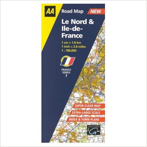Aa Road Map France Amazon.com: Nord And Ile De France (Aa Road Map France): 9780749528584: Aa  France Road Maps: Libros
