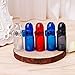 Lovup Portable Bullet Snuff Dispenser Snorter Rocket Shape Acrylic Bottle Nasal Box