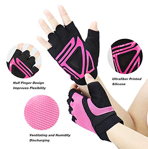 image for MIS1950s Half Finger Sport Gloves,Cycling Mountain Road Bike Racing Bi