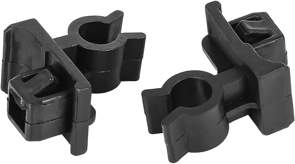 X AUTOHAUX 20pcs 22.6x29.5mm Universal Black Plastic Car Hood Prop Rod