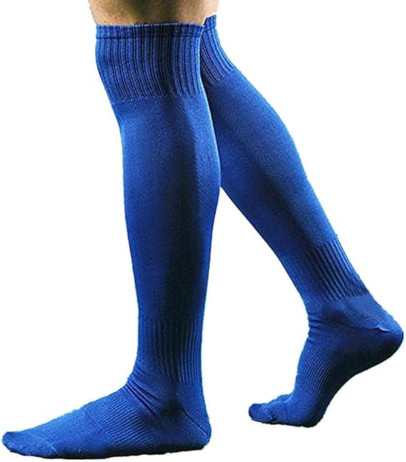 Amazon Co Jp Forbest スポーツフットボールロングオーバーニーソックス ハイチューブアスリートソックス 2組 Us サイズ Sock Foot Length 22 25cm カラー ブルー 服 ファッション小物
