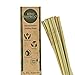 Ibambo 100% Bamboo Straws (10-Pack) - Biodegradable & Compostable 8 Inch Reusable Straws with Cleaner | FSC Certified, Eco Friendly | Hand Wash & Dishwasher Safe | For Hot & Cold Drinks