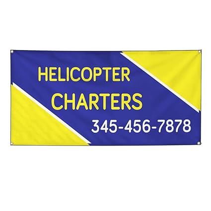 Amazon Com Custom Vinyl Banner Sign Multiple Sizes Helicopter