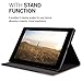 kwmobile Case for Sony Xperia Tablet Z4 - PU Leather and Canvas Protective Cover with Stand Feature - Anthracite Light Brown