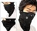 Juliascats(TM) Cotton Fleece Face Mask, Neck and Ear Warmer, Black