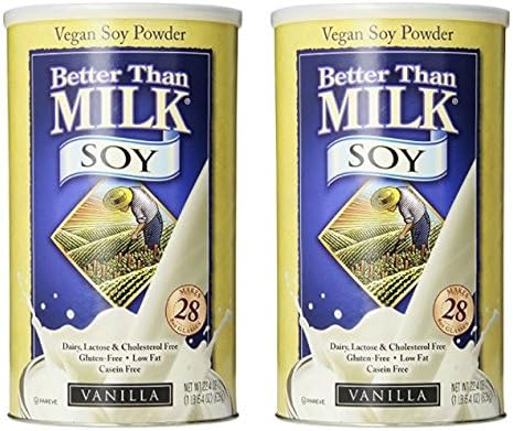Better than Milk Vanilla Vegan Soy Powder, 22.4 Ounce Can (Pack of 2)