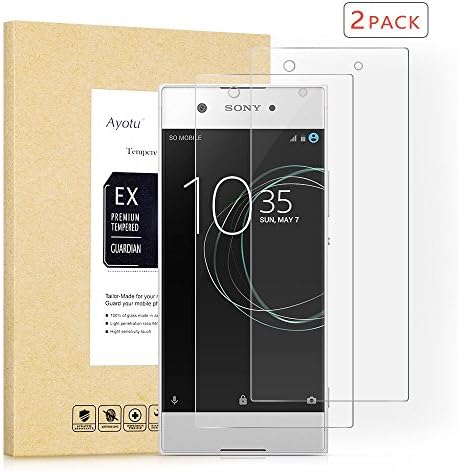 [2 Pack] Sony XA1 Screen Protector, Fljie [HD Clear][Anti-Scratch][9H Hardness][3D Touch Compatible][100% Touch Sensitivity] for Sony Xperia XA1 (Sony Xperia XA1)